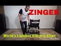 Zinger Folding Electric Mobility Chair - World's Lightest in 4K Sony a6500 & a 10-18mm OSS