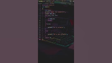 Prime Number | C Program