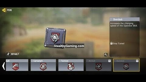 How to Unlock OverClock Perk in COD Mobile | Get Free Over Clock Perk Call of Duty Mobile