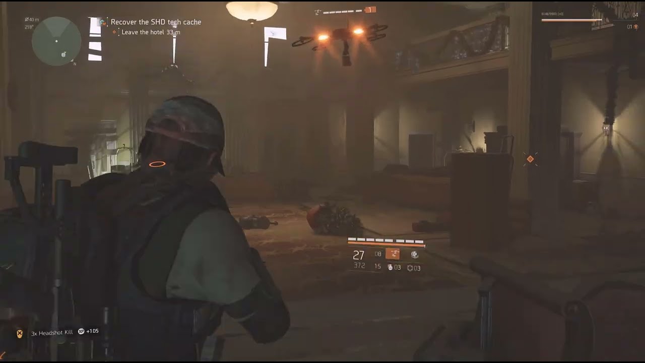 Tom Clancy's The Division 2_ Pt 6 Empire Autumn Hotel - Recover the SHD Tech Cache.