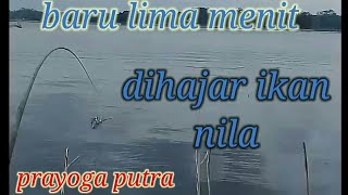 Mancing||spot druju kota malang baru lima menit sudah dihajar ikan nila