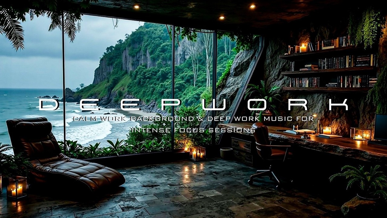 Спокойная фоновая музыка для работы и музыка для глубокой работы для интенсивных сеансов фокусировки