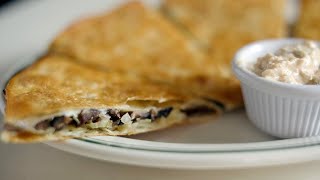 Mushroom Reuben Quesadilla at Golden Diner