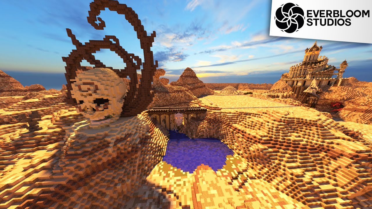 Майнкрафт карта пустыни