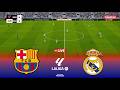 Live: Barcelona vs Real Madrid La Liga 2026 Simulation ⚽