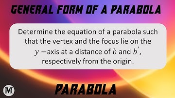 12 | Parabola | Problem On Parabola - Worked Out Problem