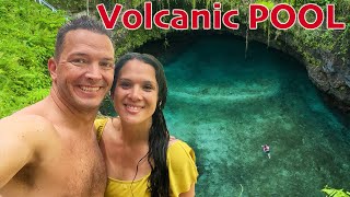 Swimming In A Volcanic Pool! || Rio Dulce Guatemala