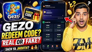 gezo app se redeem code kaise le? gezo app real or fake| gezo app kya hai? gezo app kaise use kare screenshot 3