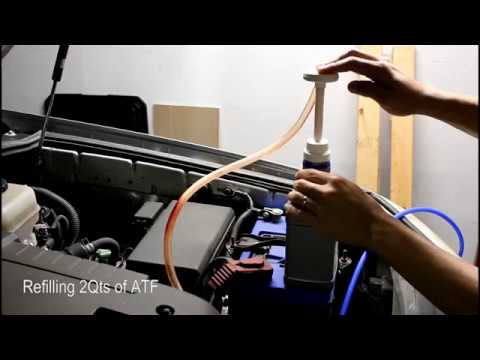 Simple way to flush your 4runner ATF fluid 5 speed automatic - YouTube