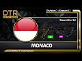 DTR | F1 24 | S11 | Division 1 | R8 | Monaco