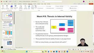 Research Methods Week #10 Lecture: Threats to Internal Validity | Psyched with Setmire