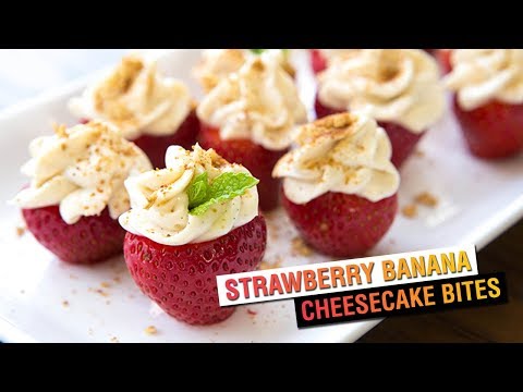 strawberry-banana-cheesecake-bites