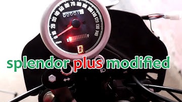 splendor modified speedometer With Light USB Charger Interface