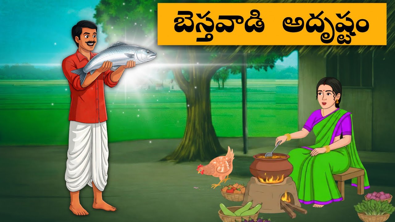 Telugu Stories - బెస్తవాడి అదృష్టం | Telugu kathalu | Neethi Kathalu | Stories in Telugu