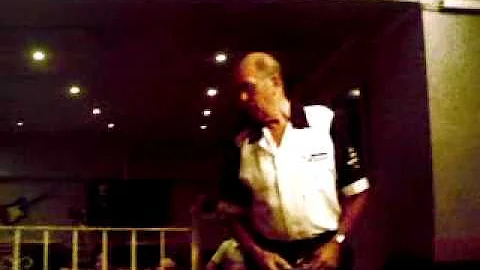 Garry Coote in tenerife playing darts with john lowe