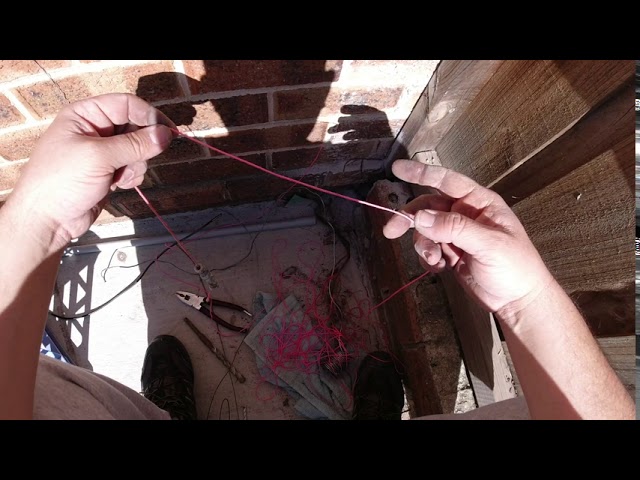 How to Run Wire and Cable Through a Double Brick Wall 