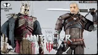 The Witcher 3 Wild Hunt Geralt of Rivia \& Eredin Breacc Glas McFarlane Figure Review
