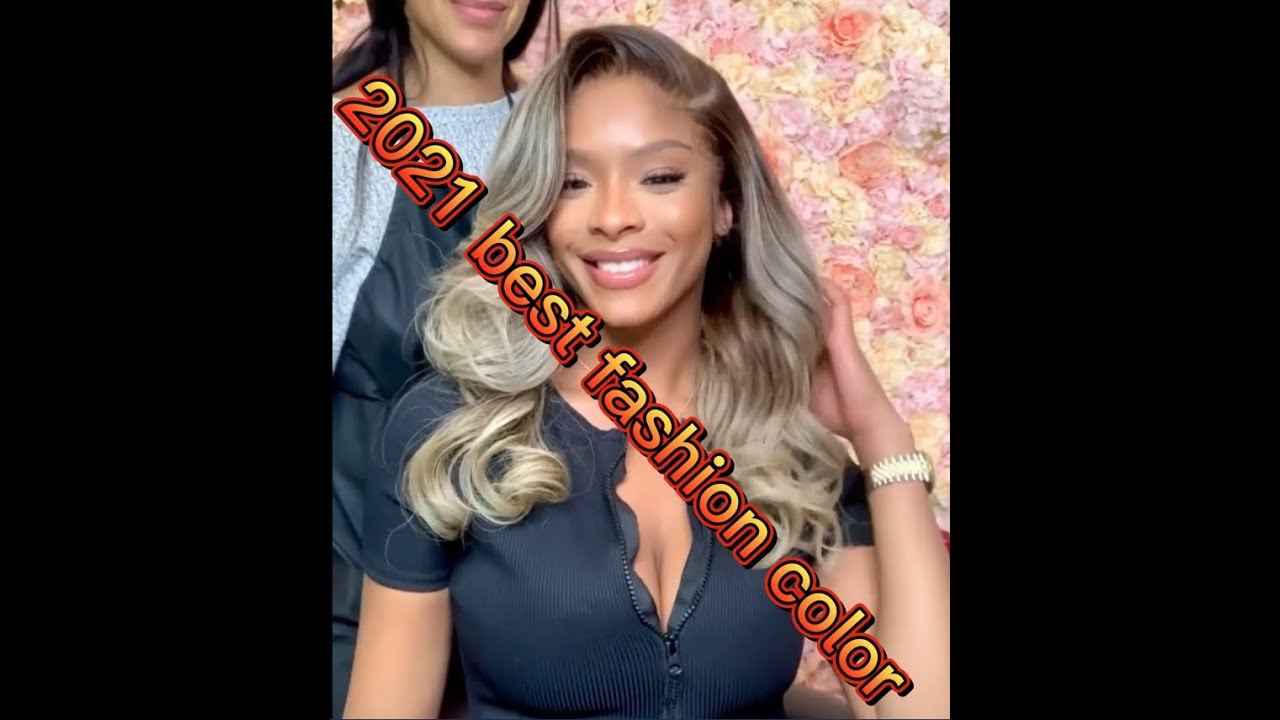 Ombre Blonde Color HD Lace 13x6 Lace Front Wig Virgin Human Hair With Bleached Knots.Ft.Chinalacewig