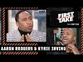 Stephen A. and JWill get heated debating the difference between Kyrie Irving and Aaron Rodgers