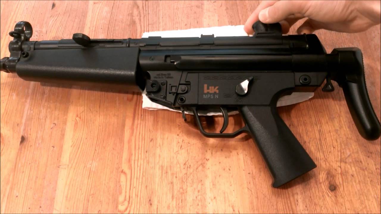 H&K MP5 Navy Dual Power Airsoft AEG Review & Shooting Test - YouTub...