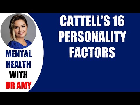 🛑CATTELL&rsquo;S 16 PERSONALITY FACTORS  👉 Mental Health