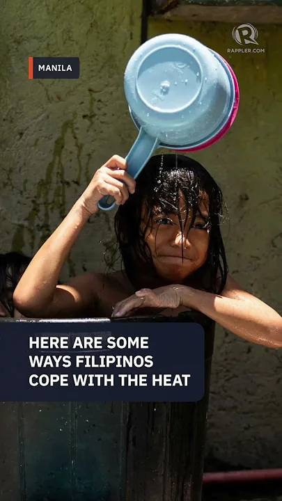 Filipinos find ways to cope with scorching heat