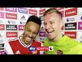 "I hated playing against him!" | Bernd Leno jokes after Aubameyang's performance vs Everton