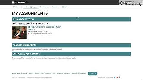 CommonLit | My Assignments | Free Reading Passages and Literacy Resources
