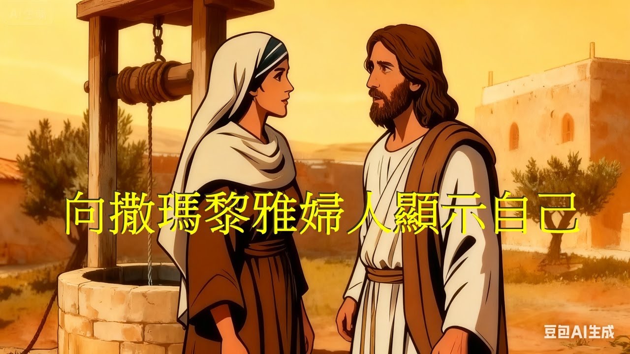 耶穌公開傳教首年(九)-向撒瑪黎雅婦人顯示自己(若4:1-42) (廣東話)#AI生成