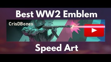 Best COD WW2 Calling Card Emblem Idea [Speed Art]