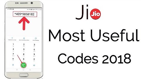 jio most useful codes 2018