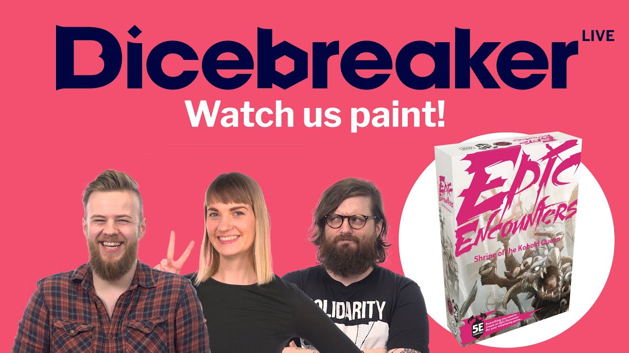 Watch us paint LIVE Epic Encounters mini painting (Sponsored stream