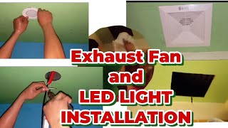 INSTALLING MINI EXHAUST FAN AND LED LIGHT