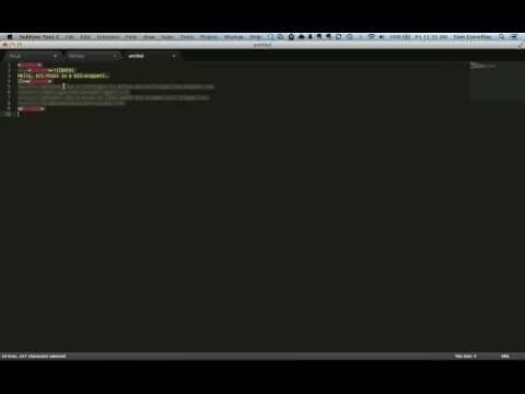 How to create a code snippet in Sublimetext 2