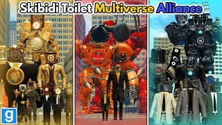 GMOD: Skibidi Toilet Multiverse Alliance - Nextbots Mod // Clockman, Drillman █ Garry's Mod █