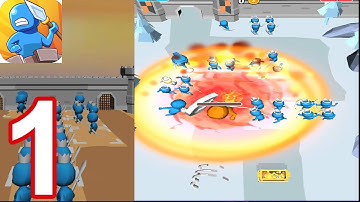 Tiny Battle - Merge Troops! Gameplay Walkthrough Part 1 (android, ios)