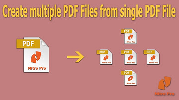 How to create multiple PDF Files from single PDF File | Nitro Pro?