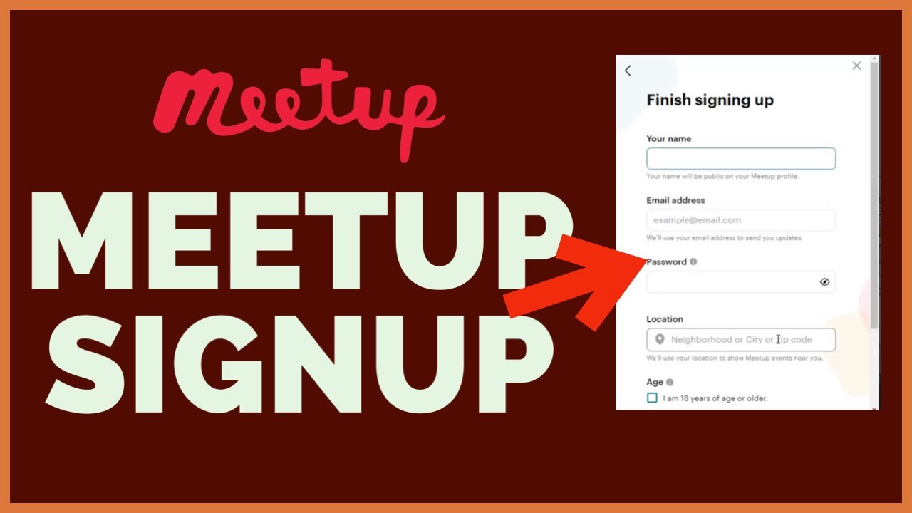 How to SignUp Meetup Account Register Meetup Account (2022) YouTube