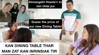 KHIANGTE COUPLE HOME EP-1~ CHOKA ALMIRAH LEH DINING TABLE THAR CHU HEI LE!😃|Couple vlog