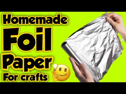 Homemade foil paper, how to make foil paper, foil paper making at  home, mirror sheet