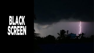 (Black screen after 5 minutes) The sound of thunder and rain puts you to sleep in 10 minutes 🌧️ ⚡