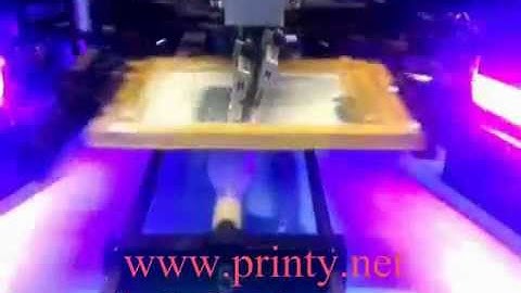 Automatic 4 color glass bottle screen printing machine equipment,fully auto rotary screen printer