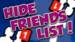 How To Hide Your Friends List On Facebook