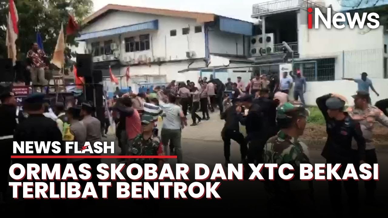 Demo di Kawasan Industri Jababeka Berakhir Ricuh, 2 Ormas Bentrok saat Unjuk Rasa
