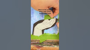 Transferring a drawing with carbon paper #artist #painting #artwork #artprocess #arttechnique