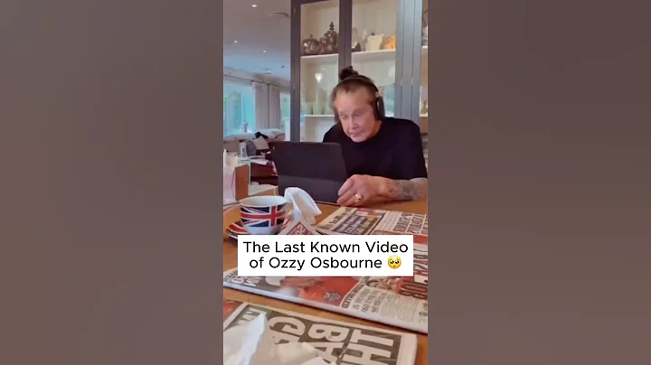 The Last Known Video of Ozzy Osbourne Before his Death 🥺 #ozzyosbourne #shorts