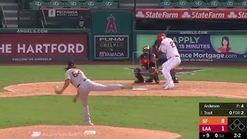 Giants THROW at Mike Trout