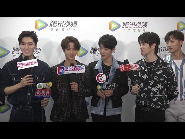 肖战王一博20190712 陈情令天津见面会群访XiaoZhan WangYibo The