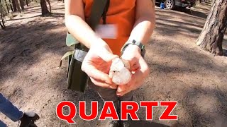 Rockhounding For Quartz Crystal at Diamond Point, AZ
