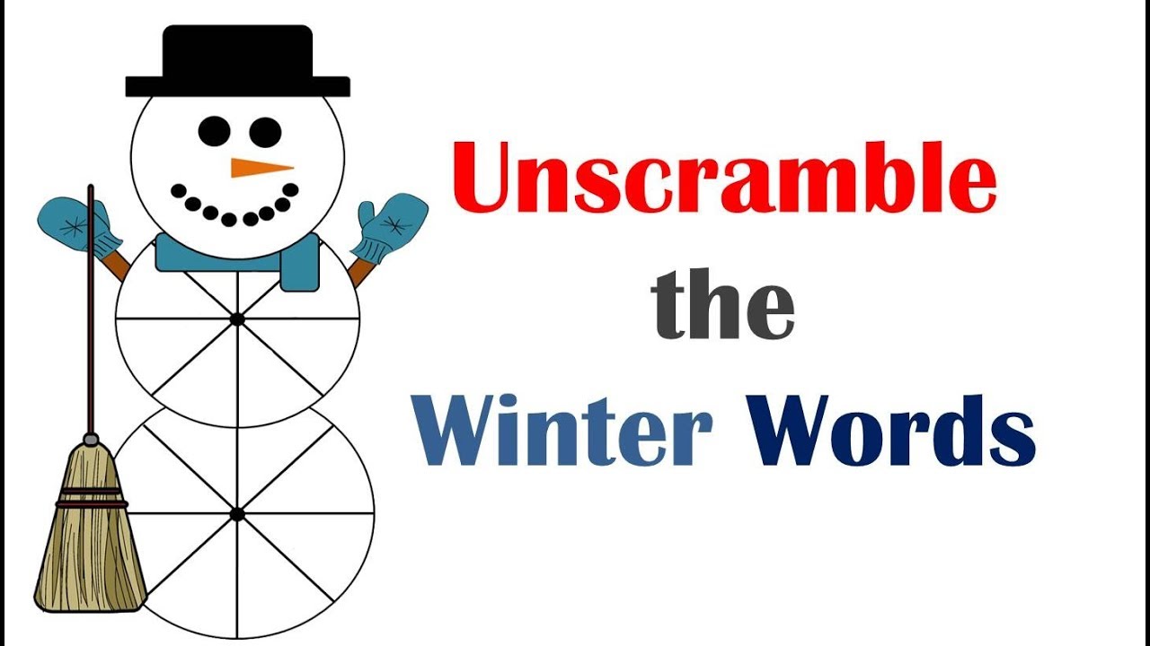 Unscramble the Winter Words YouTube
